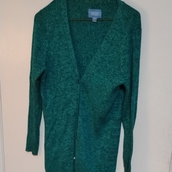 Green Cardigan Sweater - Picture 6 of 7
